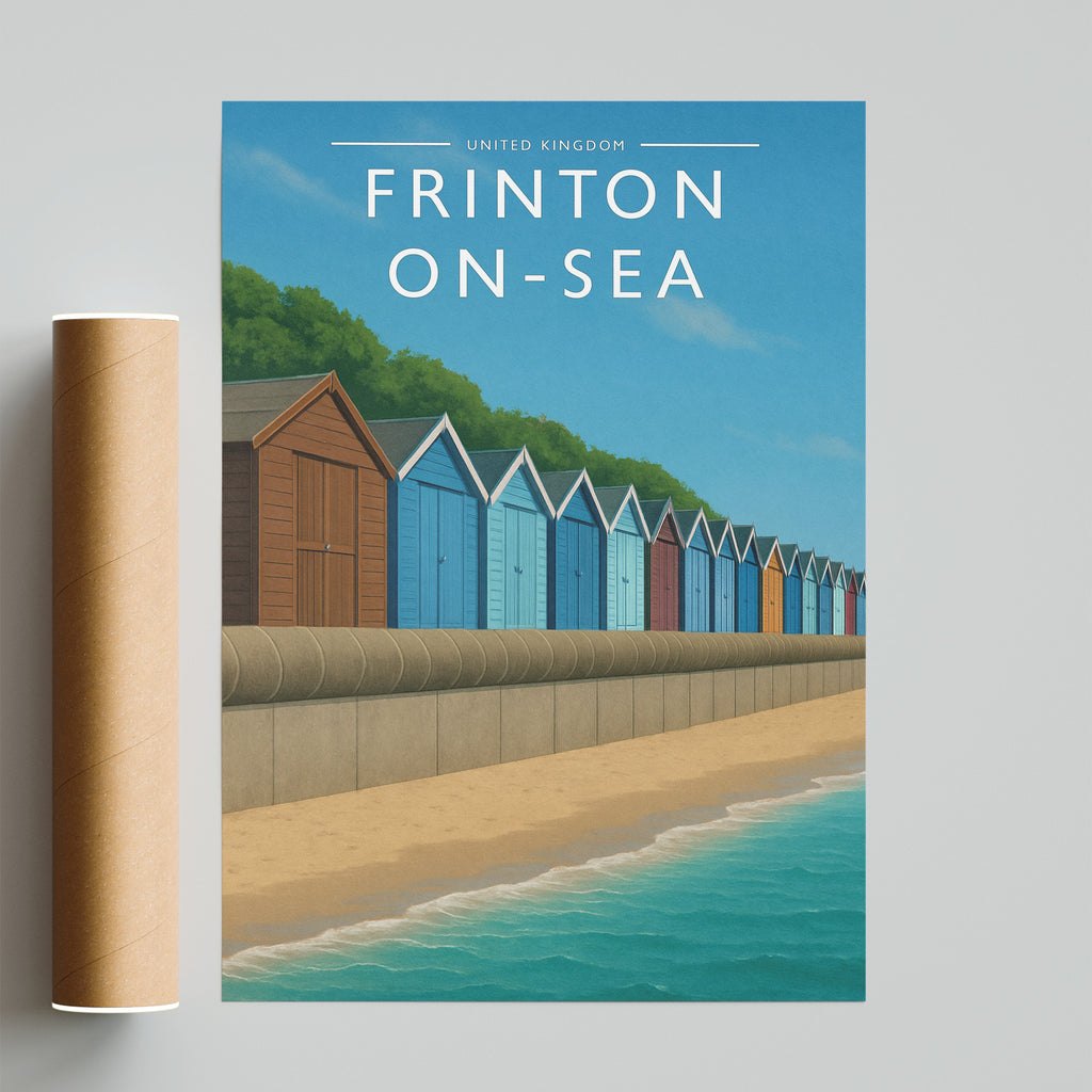 Frinton-on-Sea Travel Poster - fine art print with shipping tube