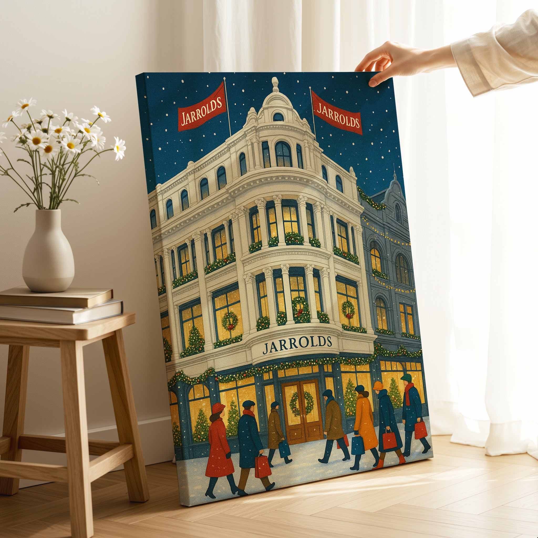 Norwich #4 Travel Poster as a gallery-wrapped canvas