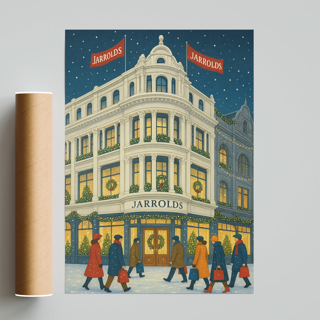 Norwich #4 Travel Poster - fine art print with shipping tube