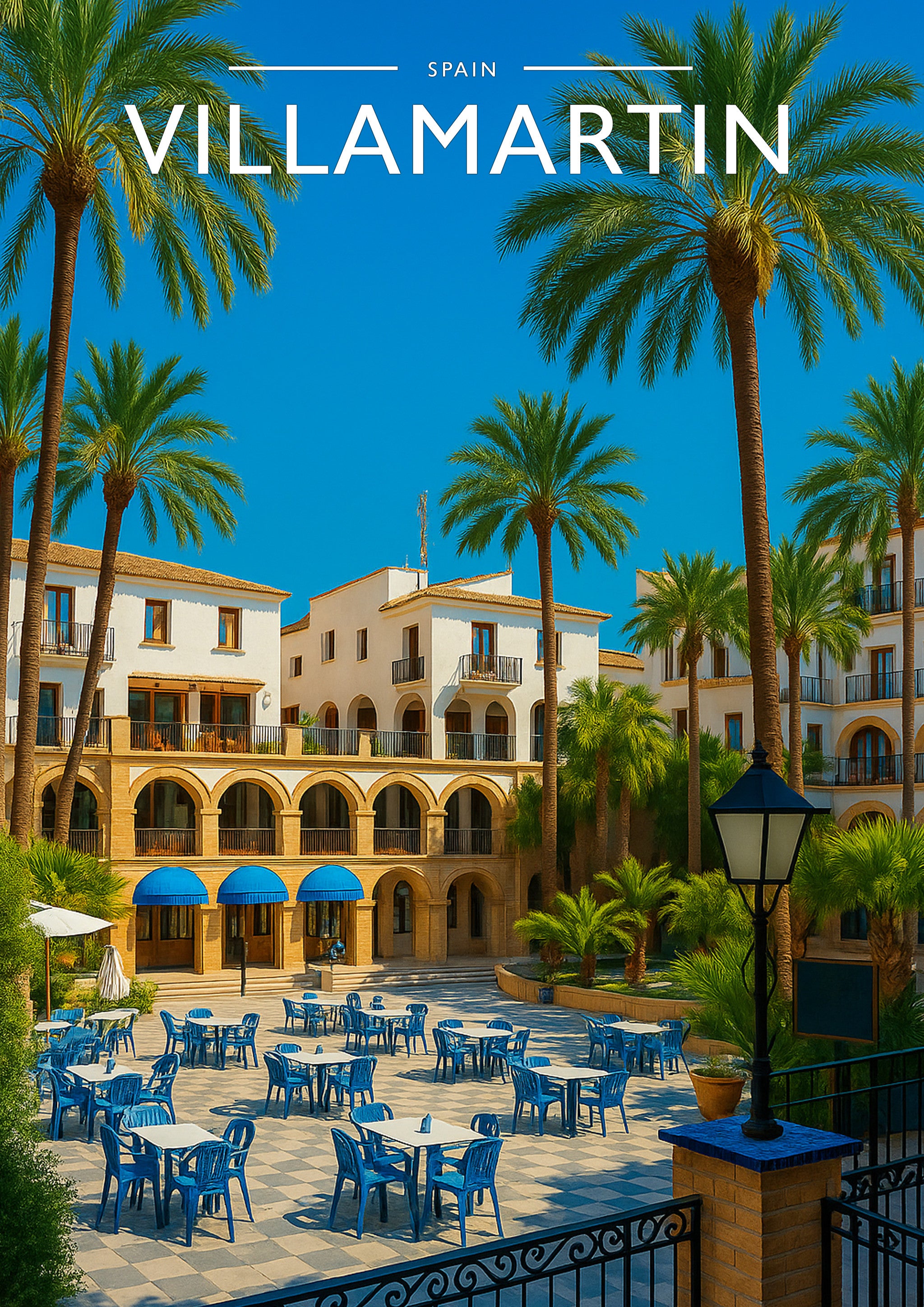 Villamartin Travel Poster - A4 travel poster print