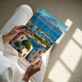 Alcúdia #2 Travel Poster - A4 print held in hand
