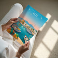 Kos #2 Travel Poster - A4 print held in hand