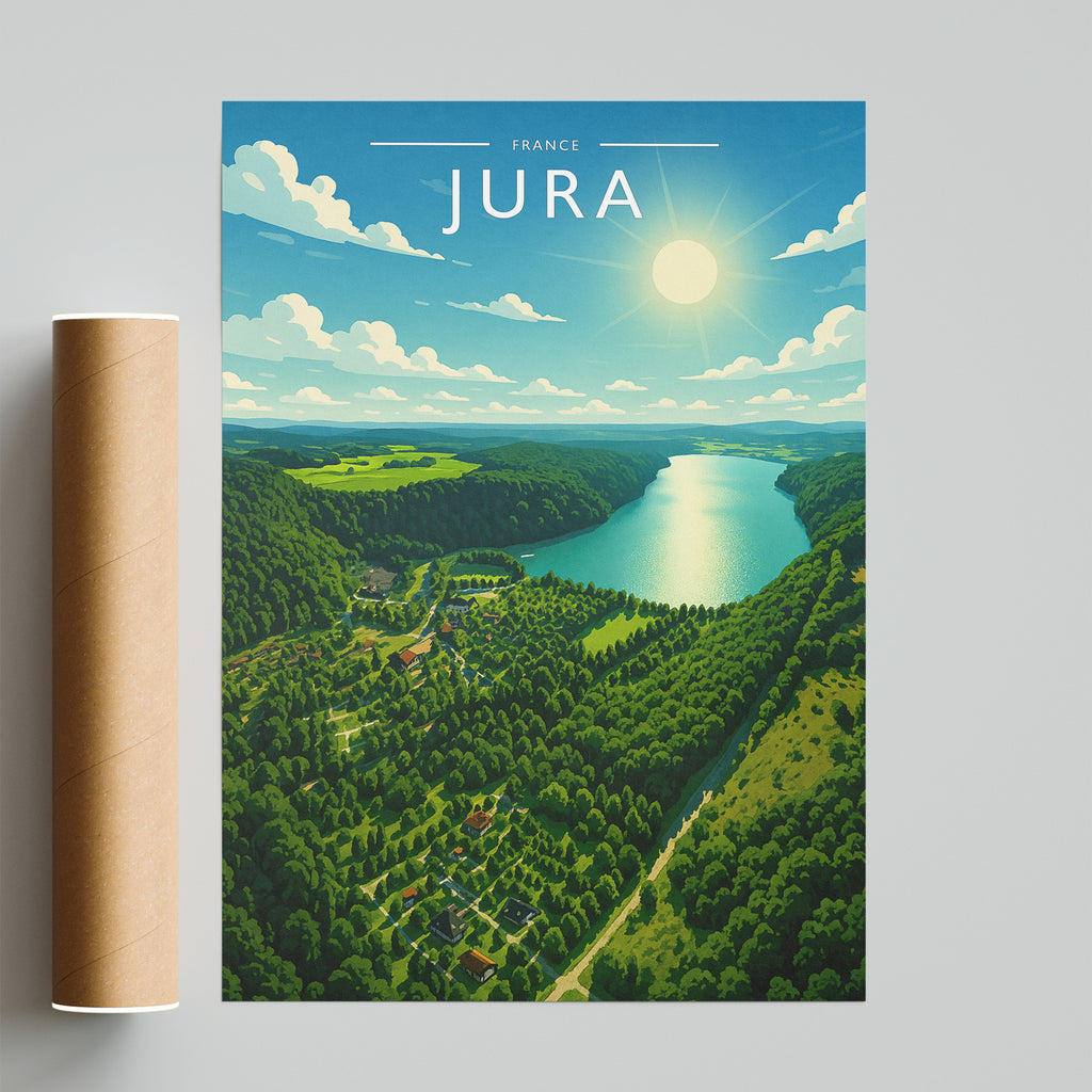 Jura Travel Poster - fine art print with shipping tube