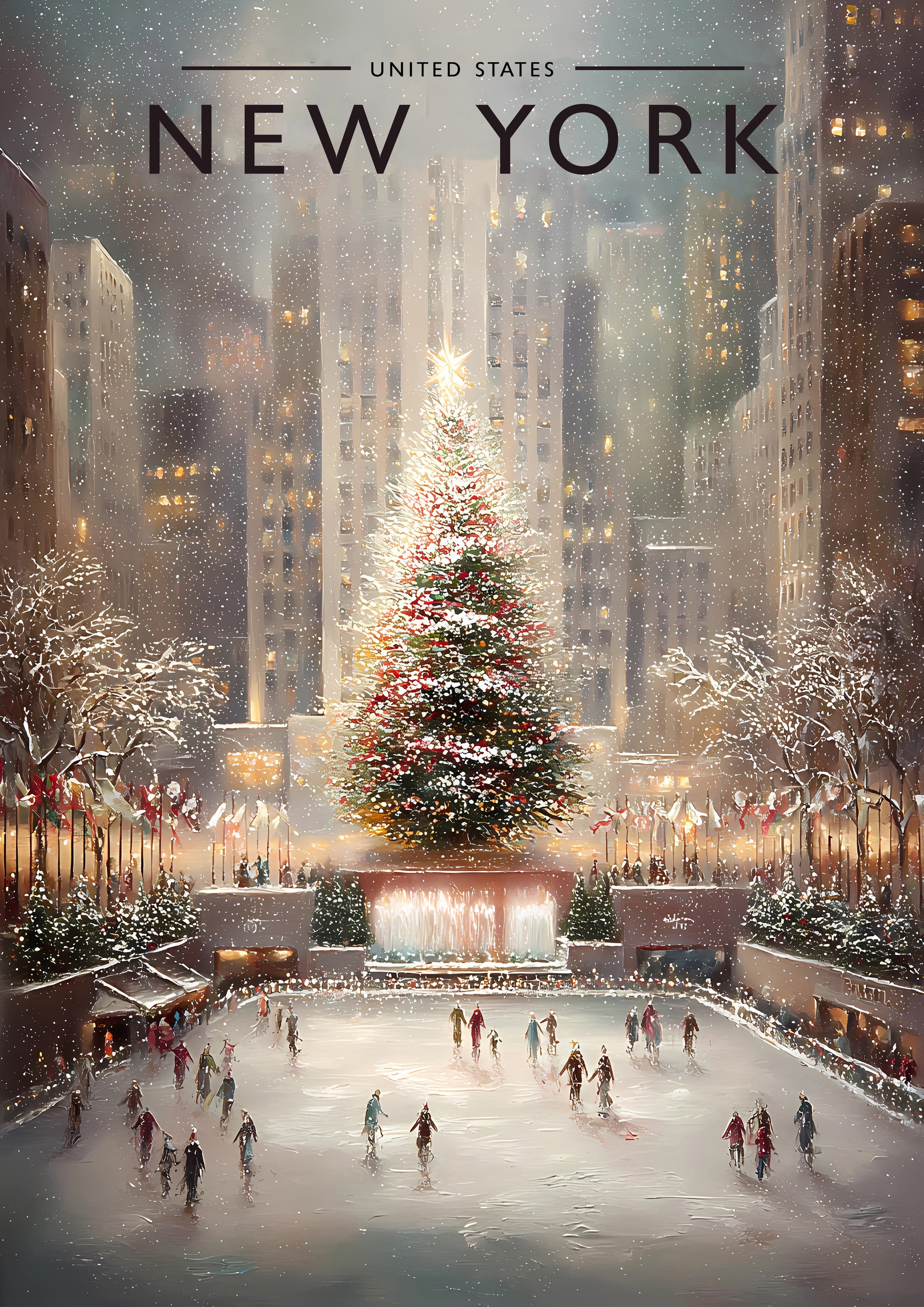 New York #2 Travel Poster - A4 travel poster print