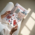 London #2 Travel Poster - A4 print held in hand