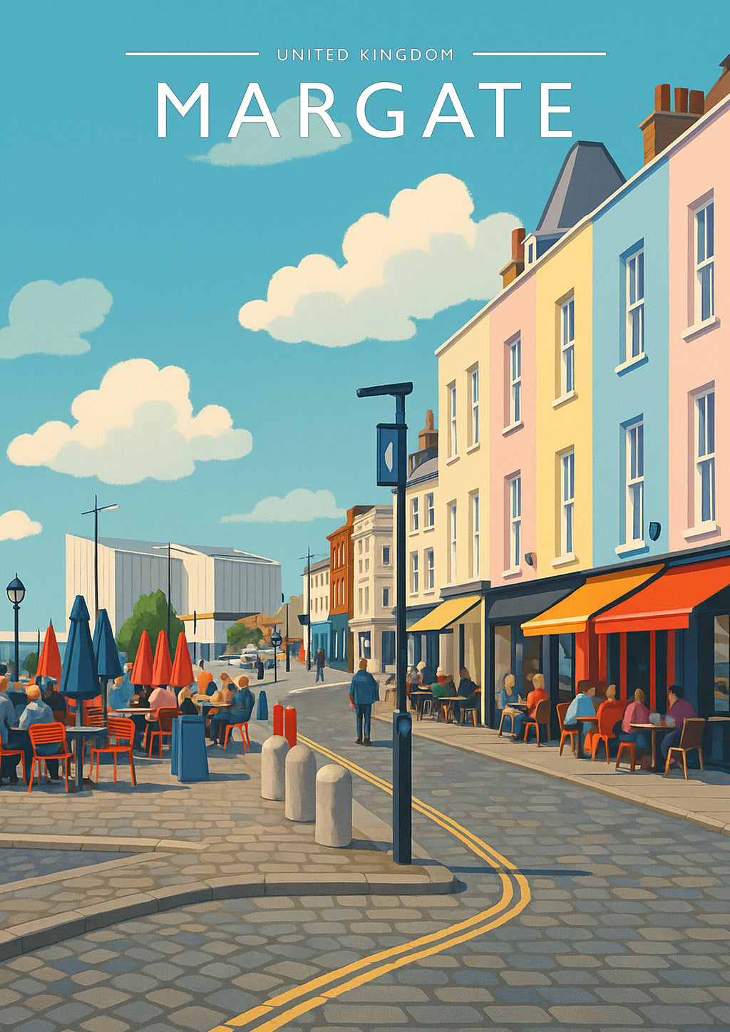 Margate Travel Poster - A4 travel poster print