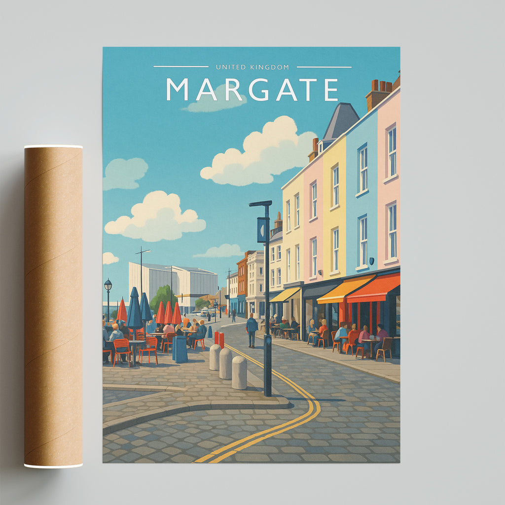 Margate Travel Poster - fine art print with shipping tube