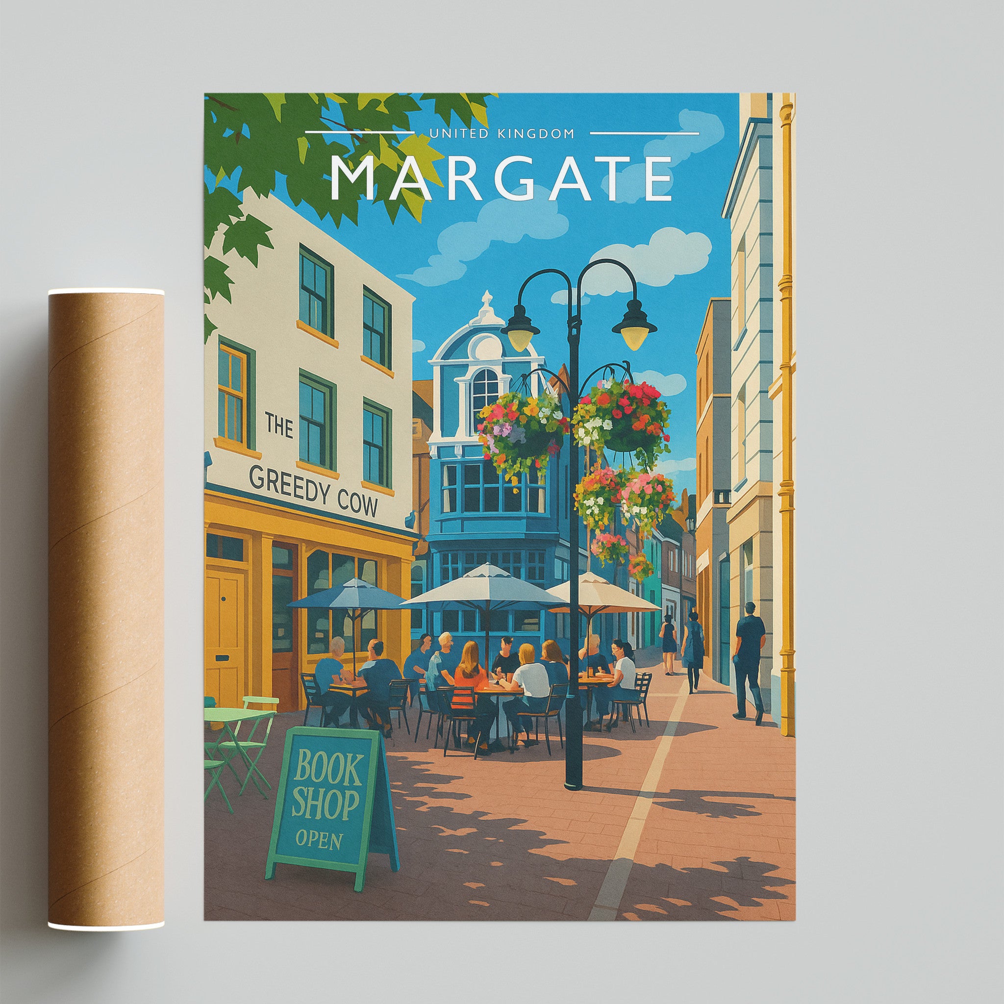 Margate #2 Travel Poster - fine art print with shipping tube