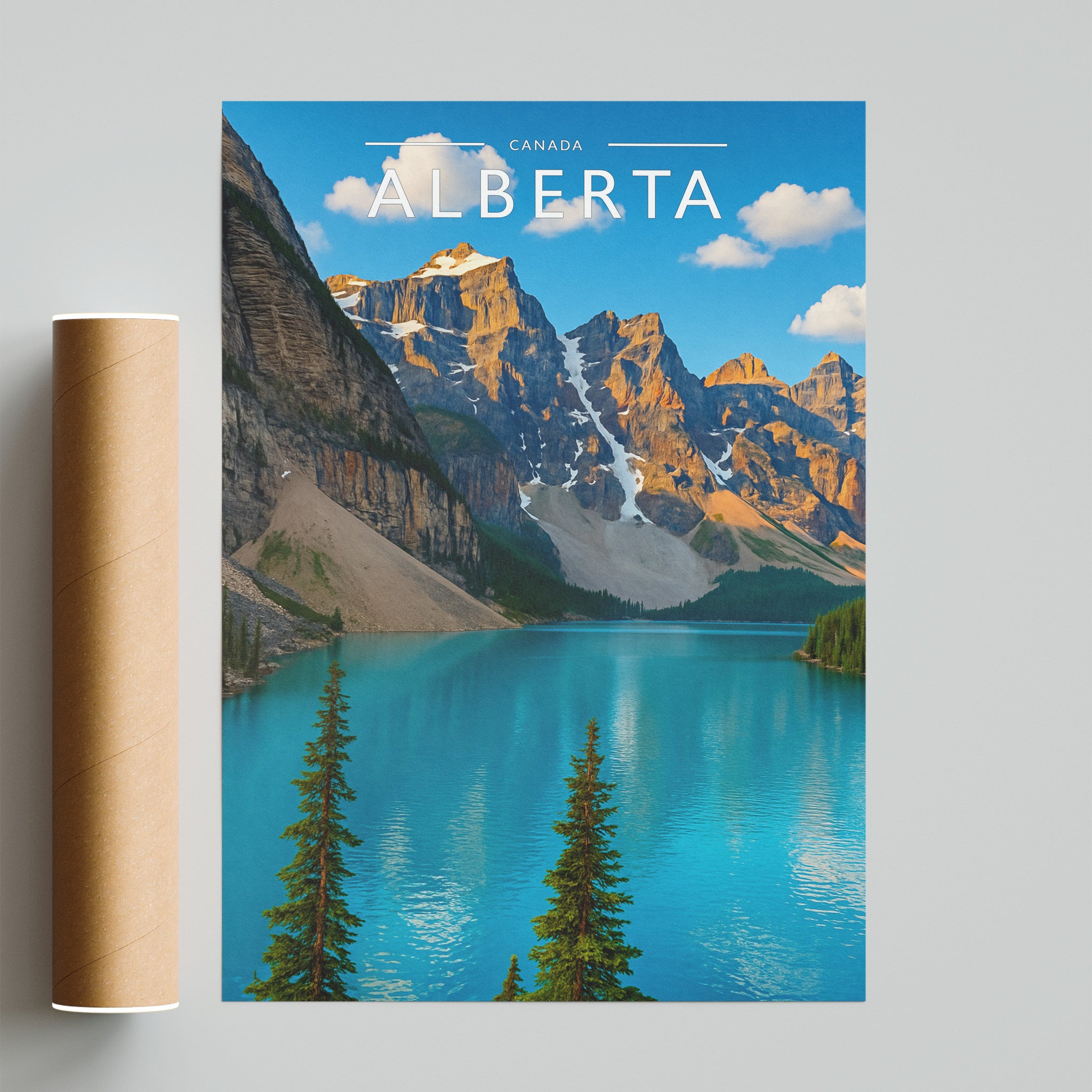Alberta Travel Poster - fine art print with shipping tube