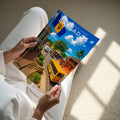 Barbados #2 Travel Poster - A4 print held in hand