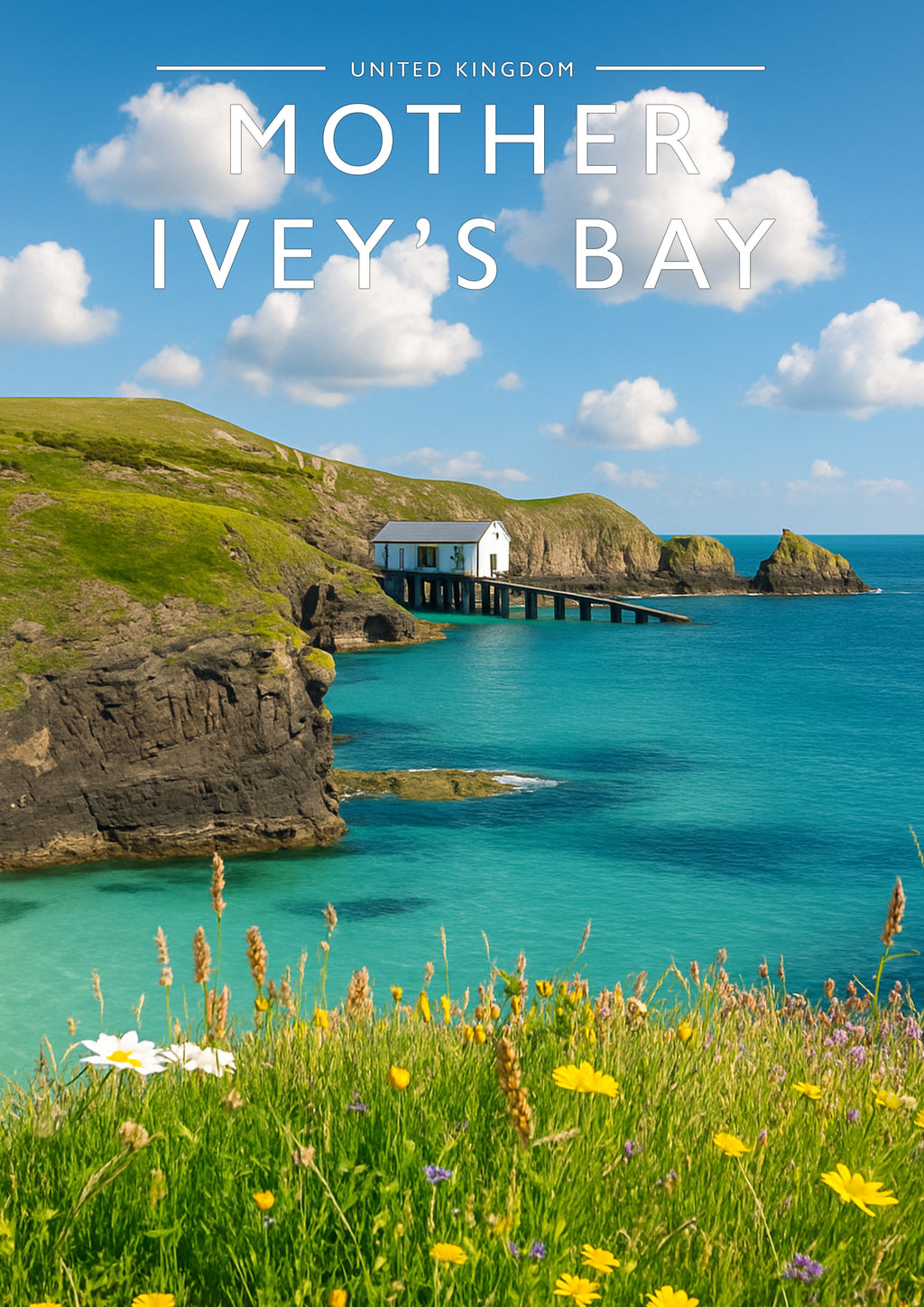 Mother Ivey’s Bay Travel Poster - A4 travel poster print
