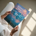 Diamond Beach #2 Travel Poster - A4 print held in hand
