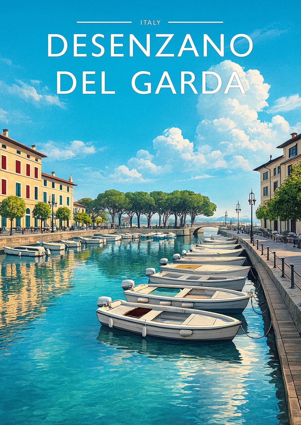 Desenzano del Garda Travel Poster - A4 travel poster print