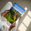 Aberdeenshire Travel Poster - A4 print held in hand