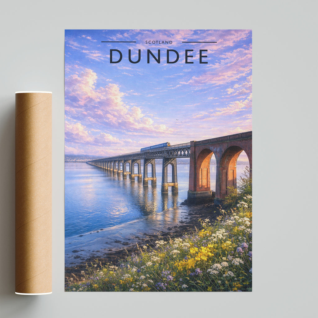 Dundee Travel Poster - fine art print with shipping tube
