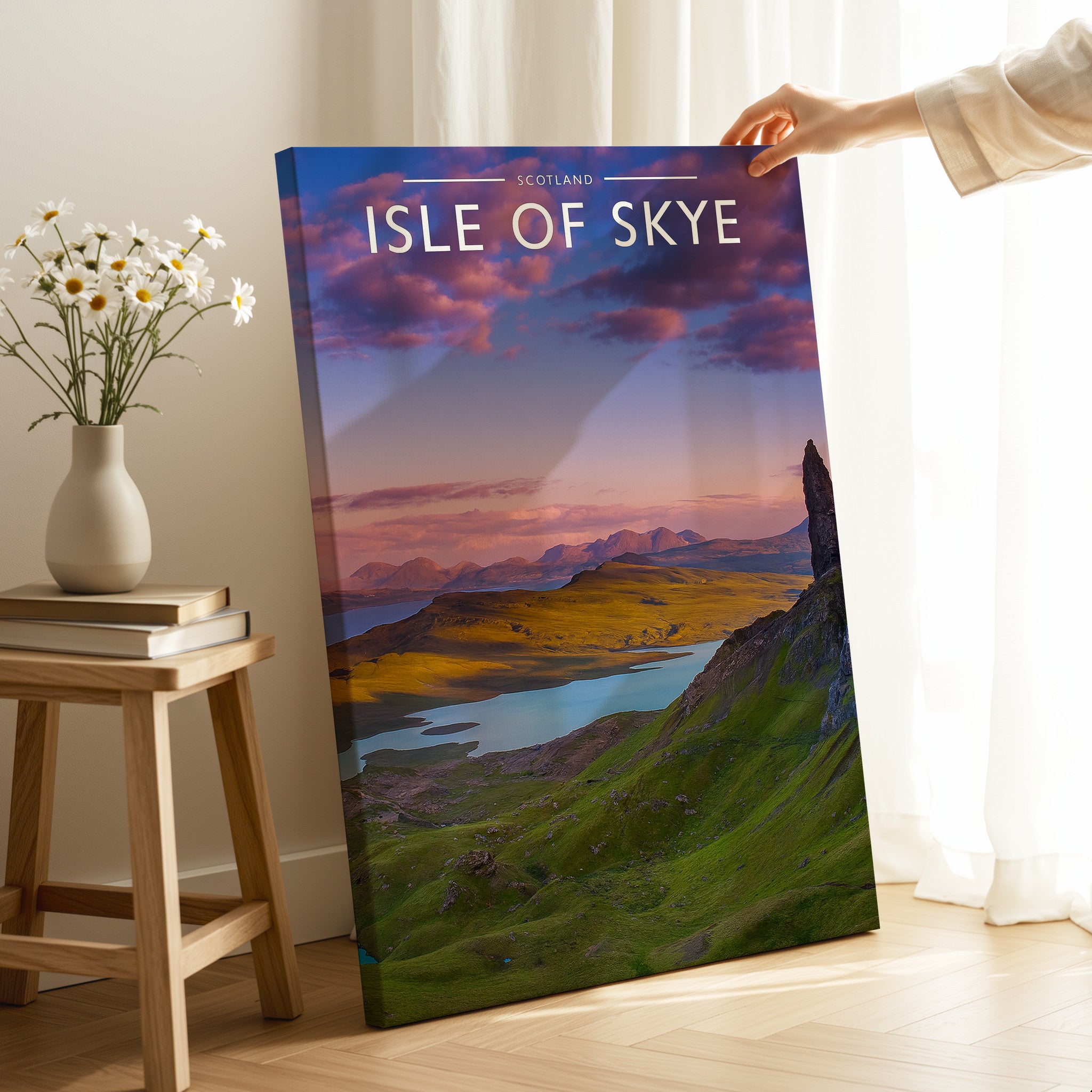 Isle of Skye Travel Poster as a gallery-wrapped canvas