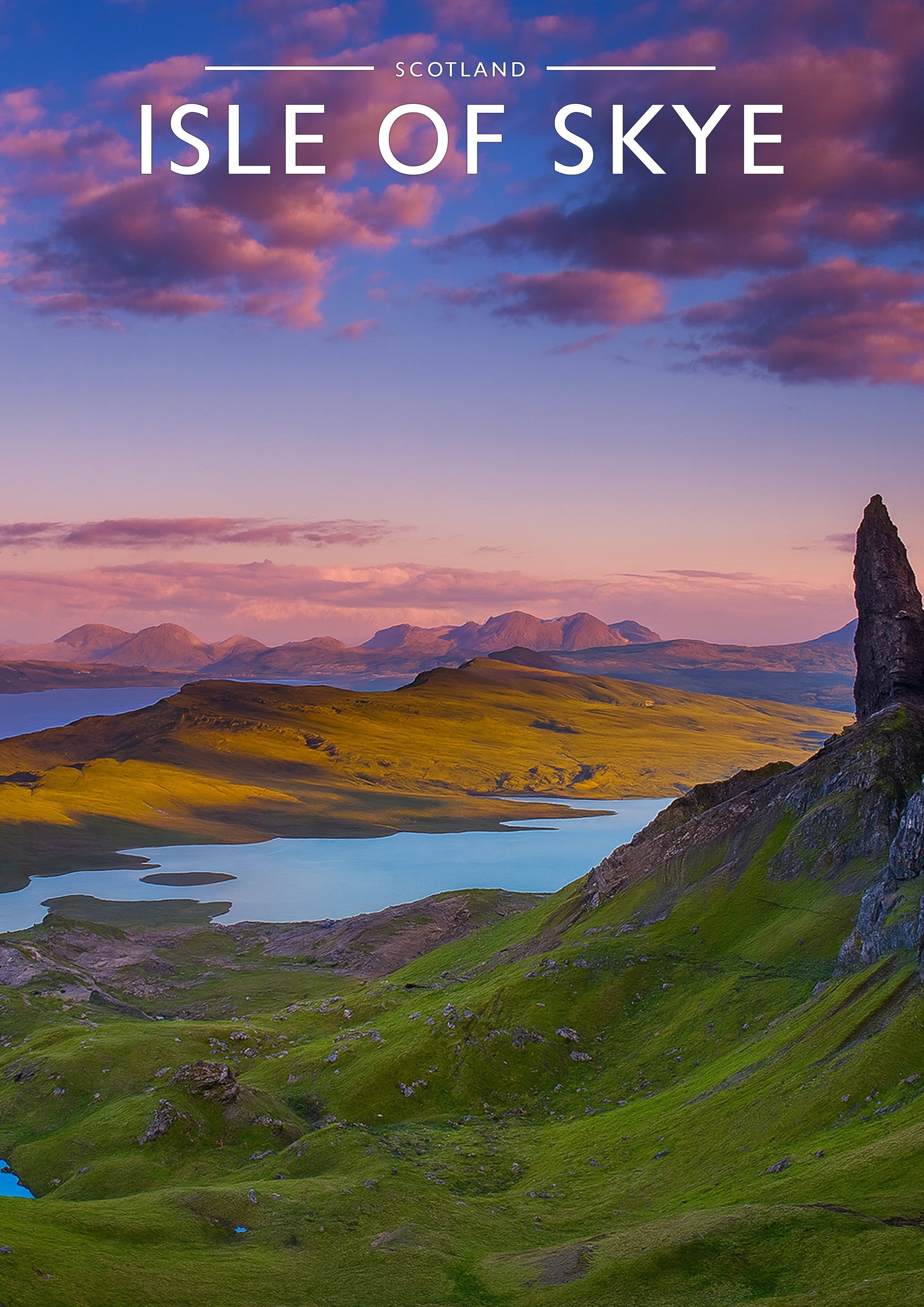 Isle of Skye Travel Poster - A4 travel poster print