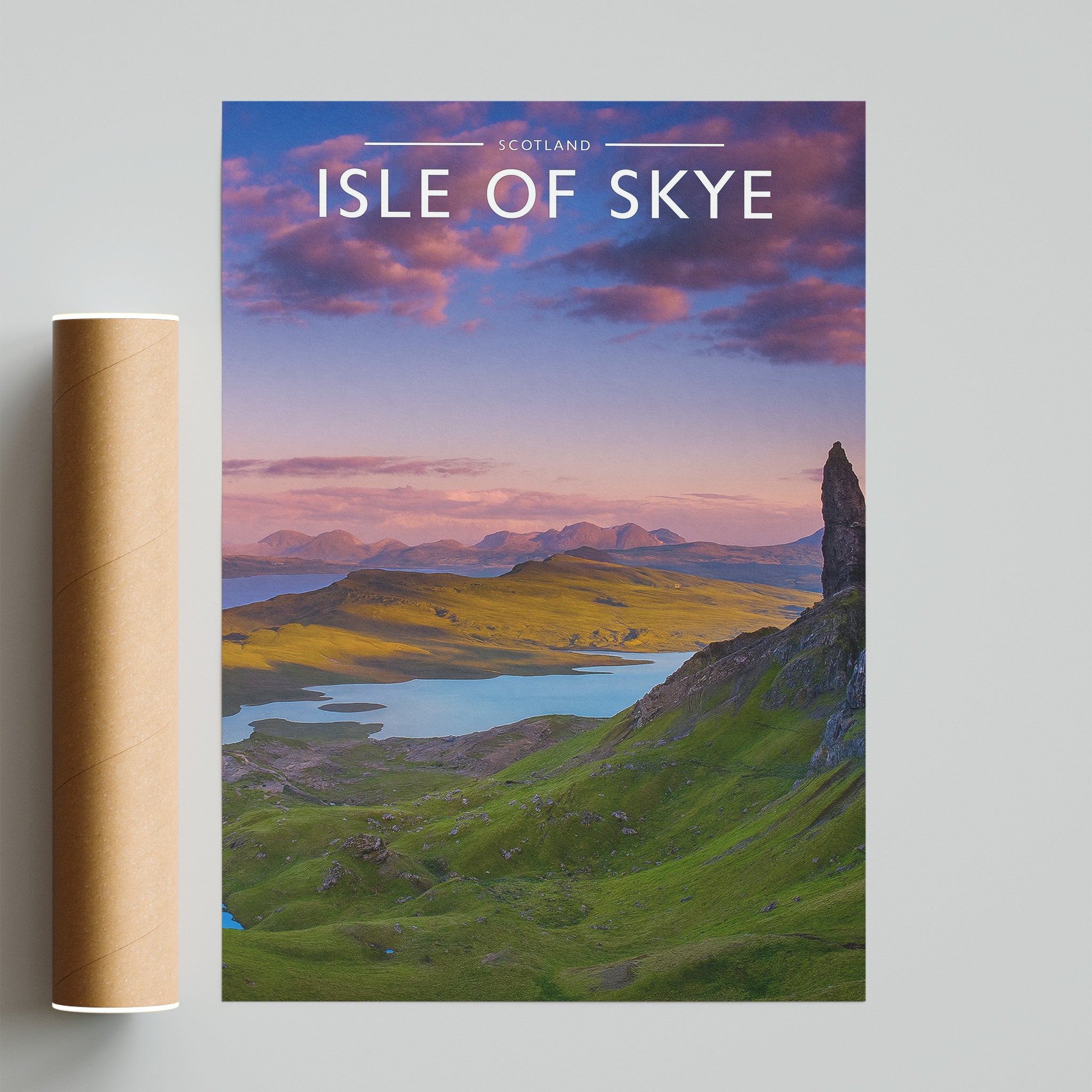 Isle of Skye Travel Poster - fine art print with shipping tube