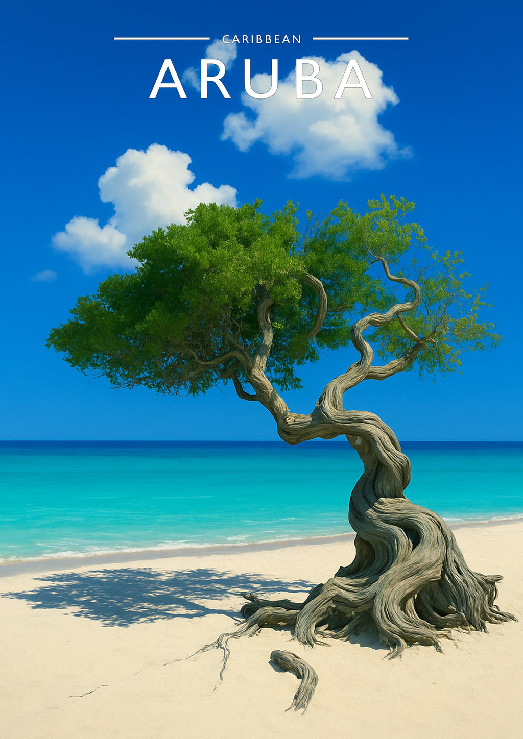 Aruba #2 Travel Poster - A4 travel poster print