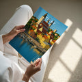 Visby Travel Poster - A4 print held in hand