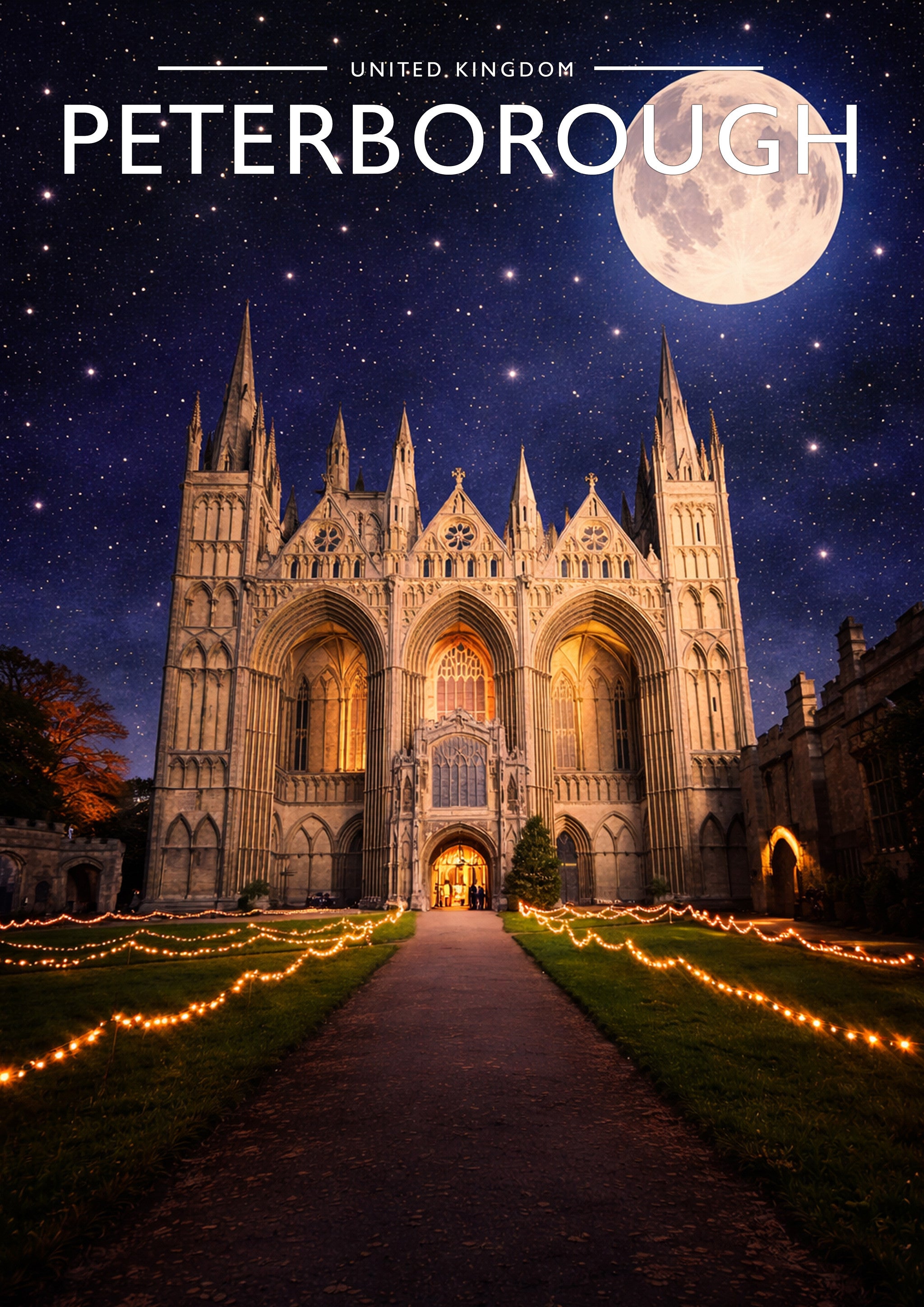 Peterborough #4 Travel Poster - A4 travel poster print