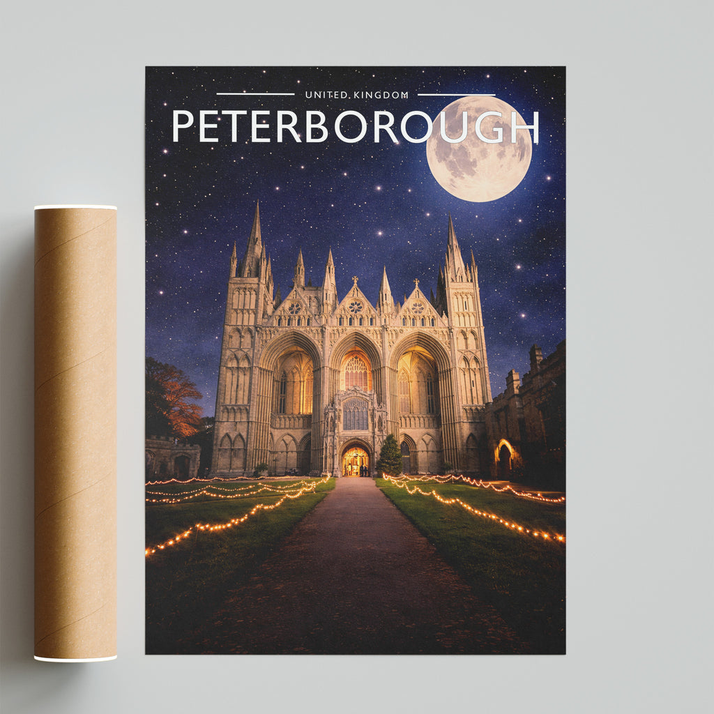 Peterborough #4 Travel Poster - fine art print with shipping tube