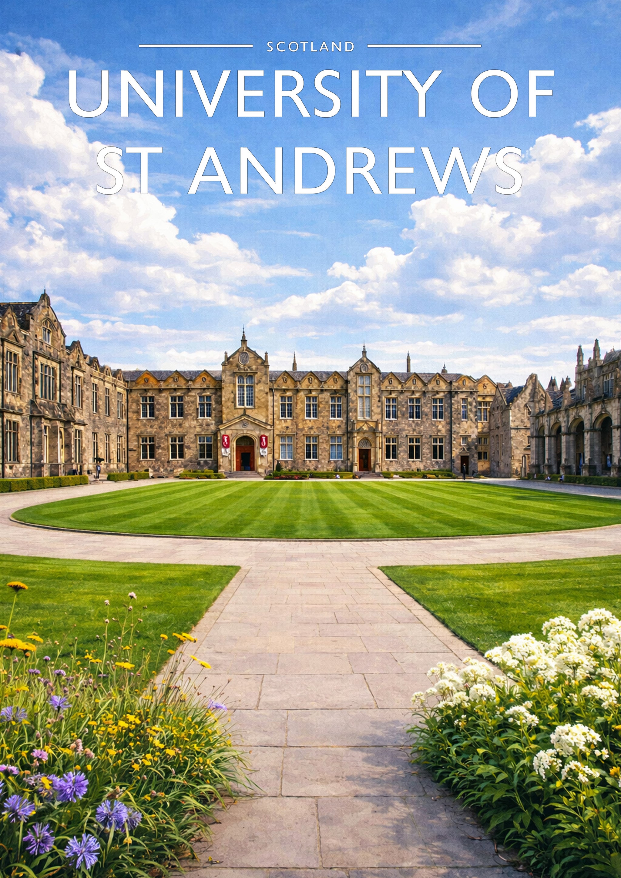 St Andrews Travel Poster - A4 travel poster print