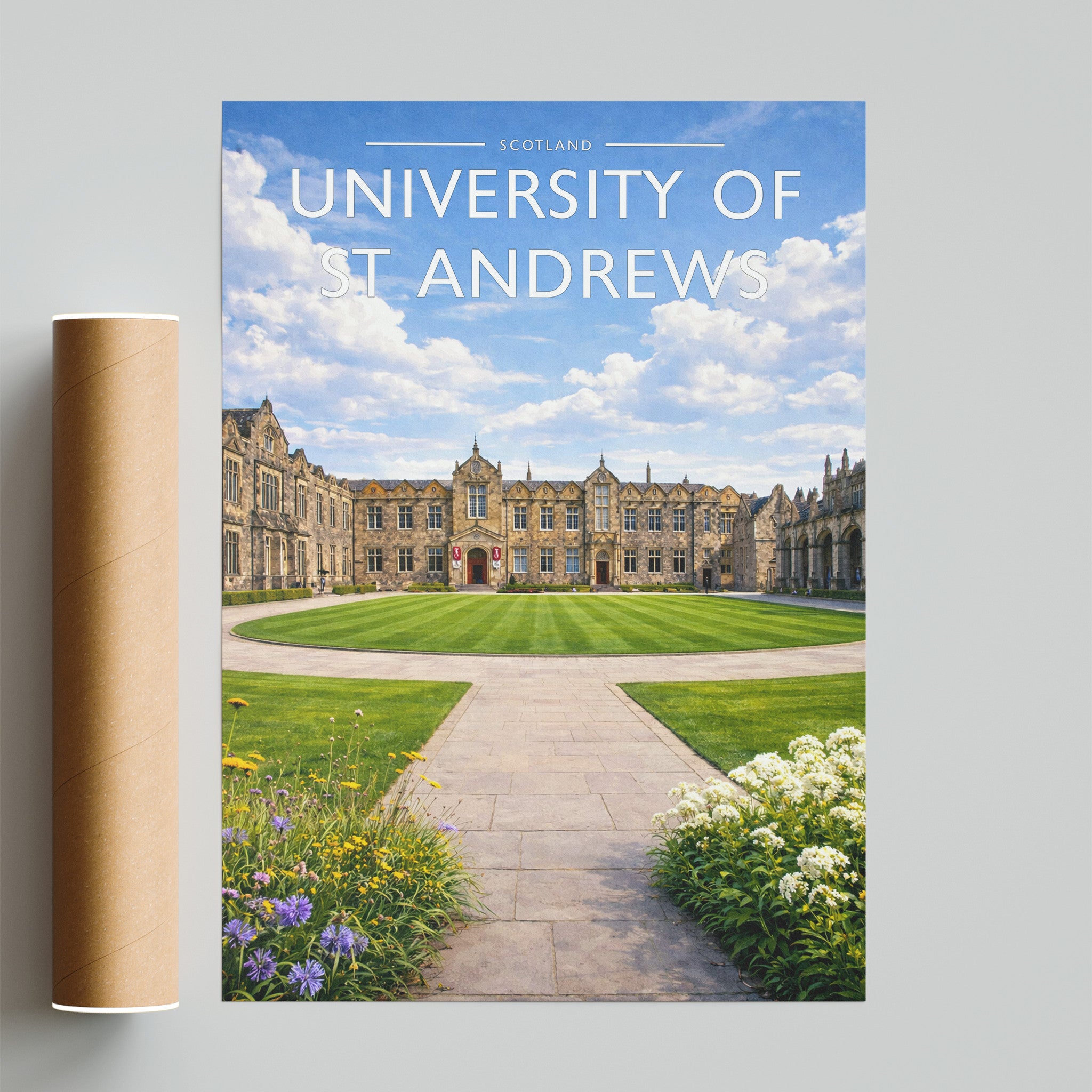 St Andrews Travel Poster - fine art print with shipping tube