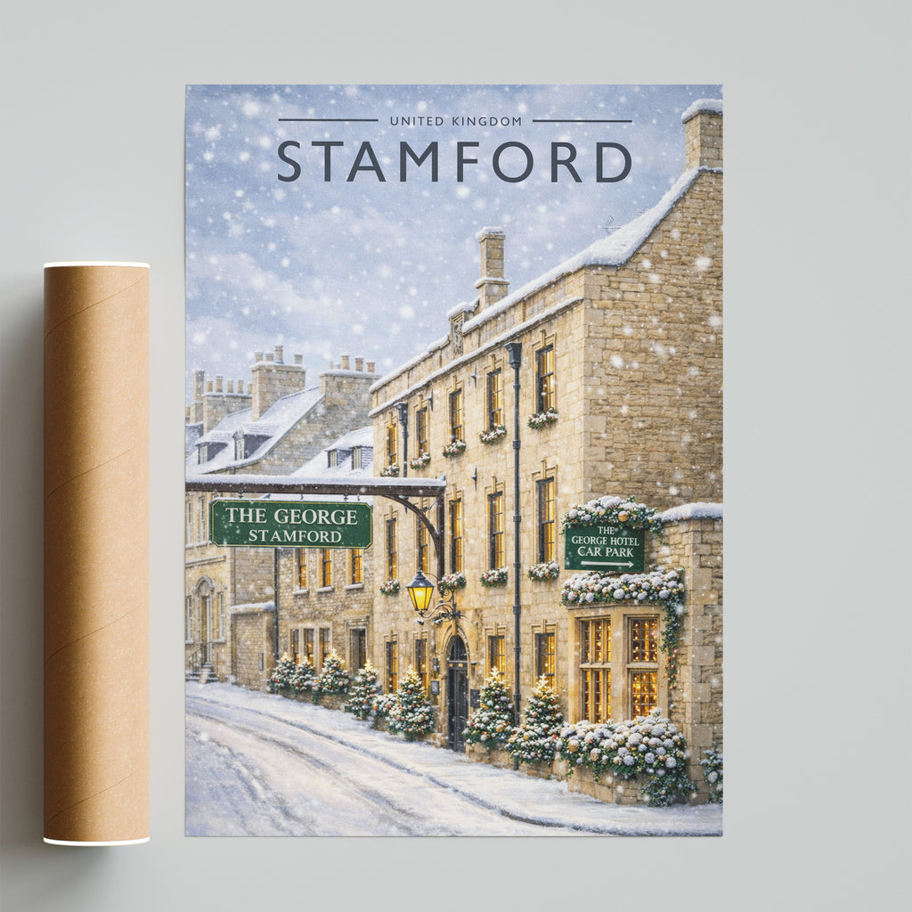 Stamford #8 Travel Poster - fine art print with shipping tube