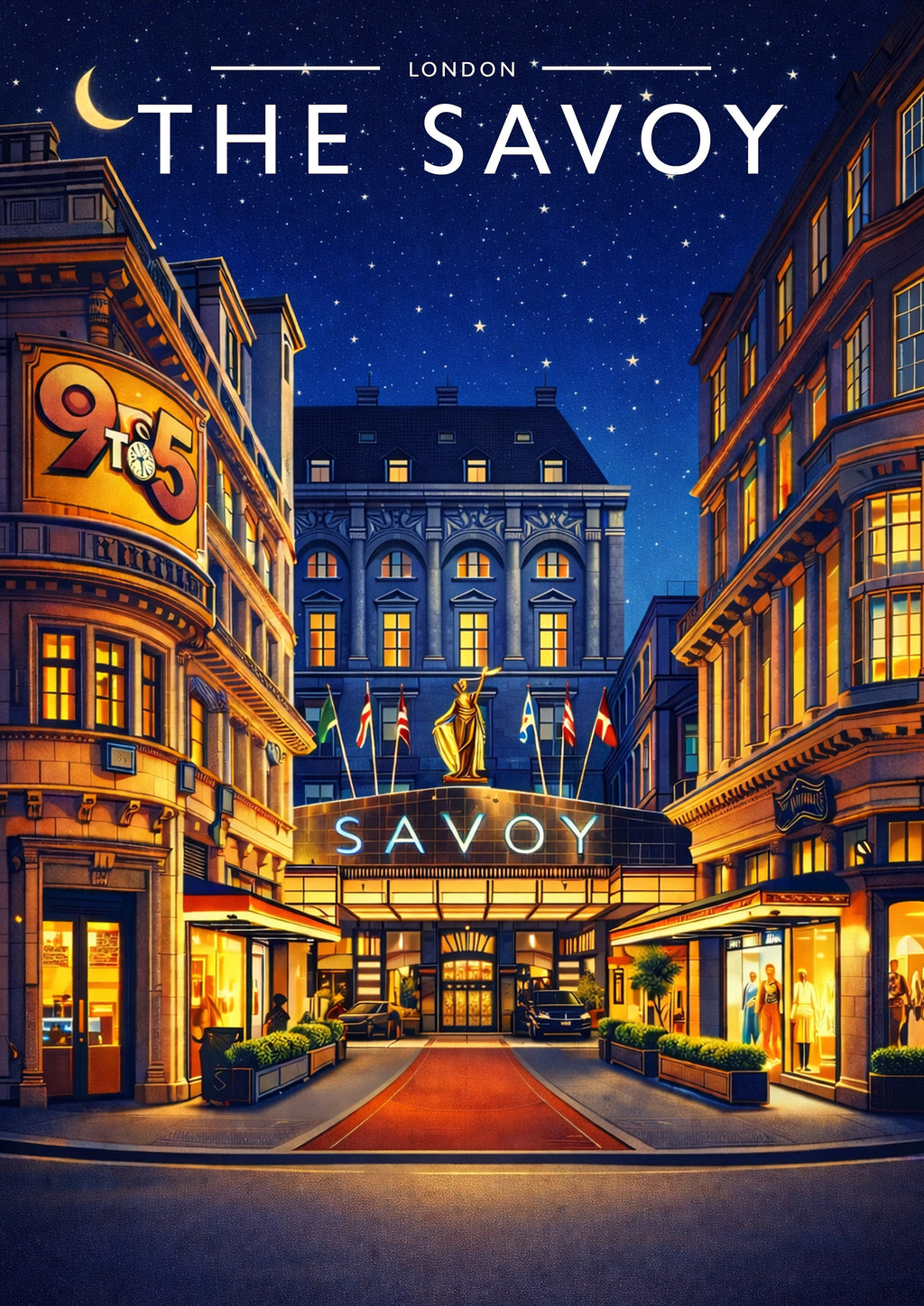 London #3 Travel Poster - A4 travel poster print
