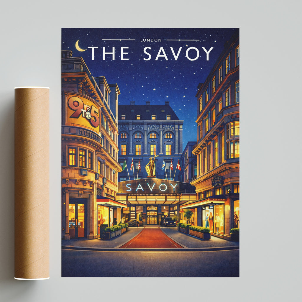 London #3 Travel Poster - fine art print with shipping tube