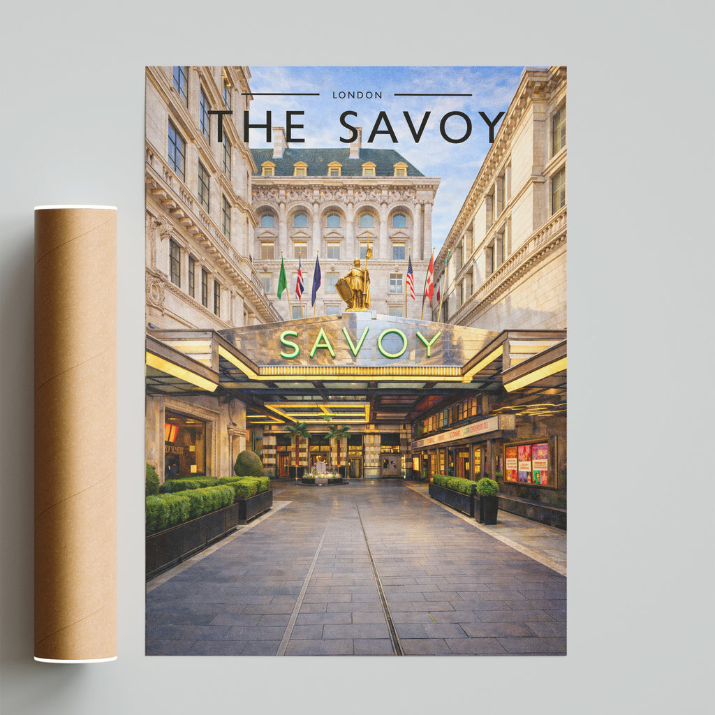 London #4 Travel Poster - fine art print with shipping tube