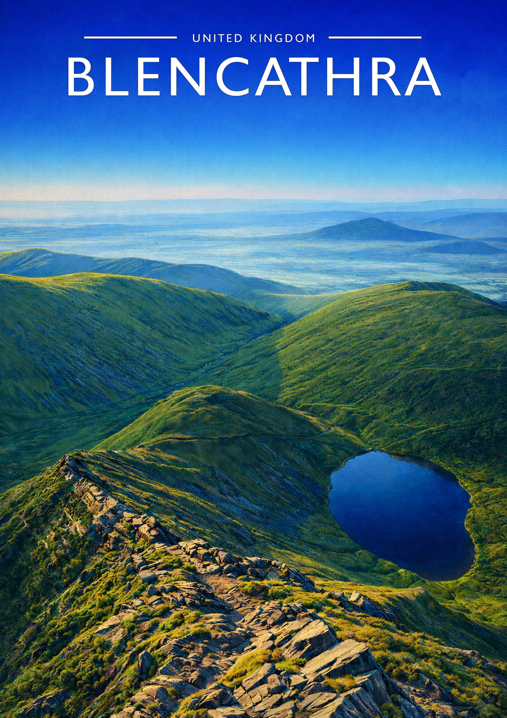 Blencathra Travel Poster - A4 travel poster print