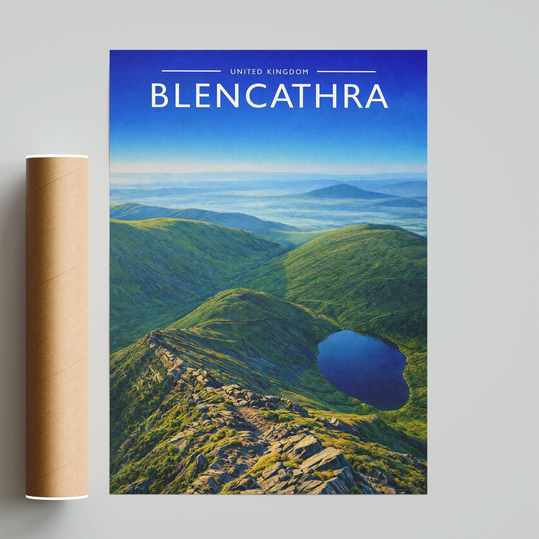 Blencathra Travel Poster - fine art print with shipping tube