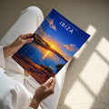 Ibiza #10 Travel Poster - A4 print held in hand