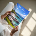 Eriskay Travel Poster - A4 print held in hand