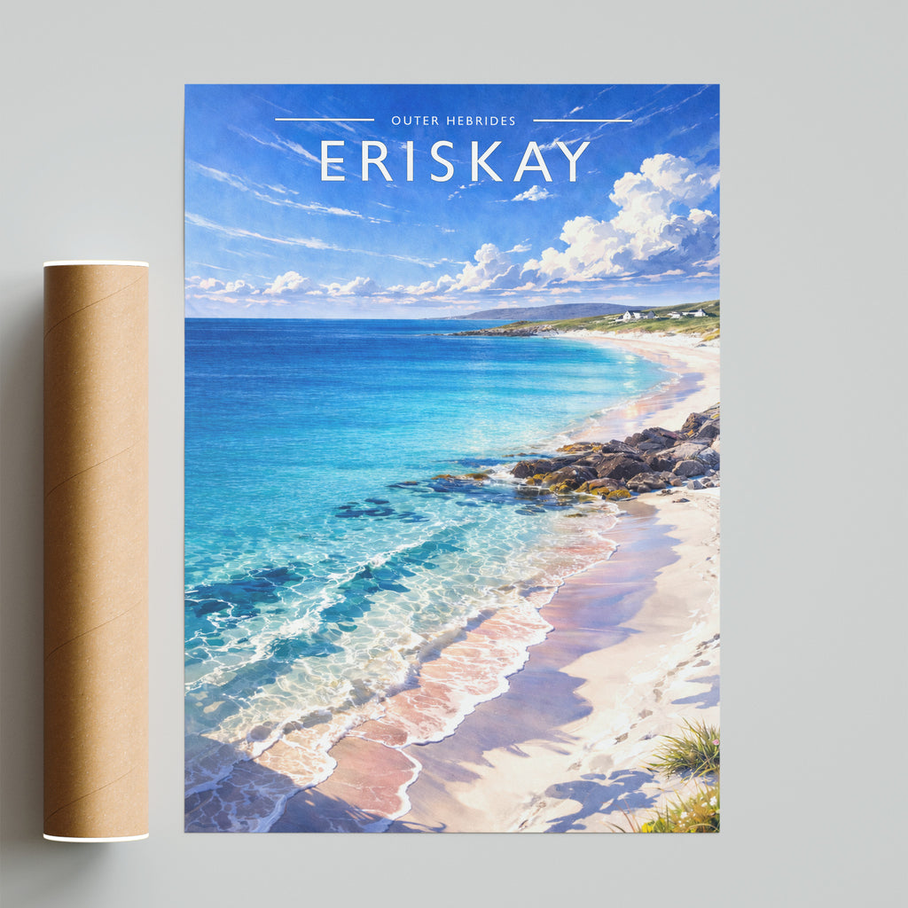 Eriskay #2 Travel Poster - fine art print with shipping tube