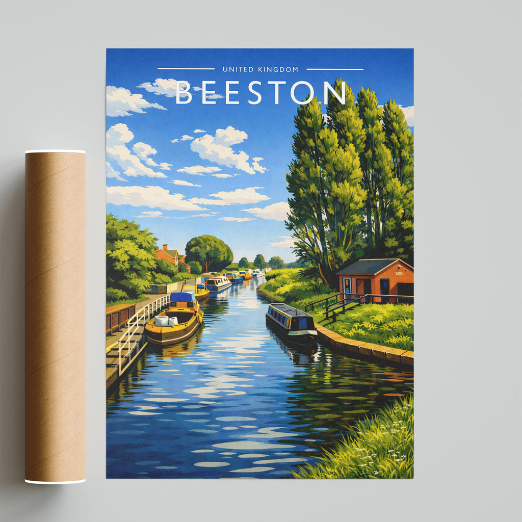 Beeston Travel Poster - fine art print with shipping tube