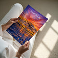 Eivissa #3 Travel Poster - A4 print held in hand