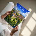 York #2 Travel Poster - A4 print held in hand