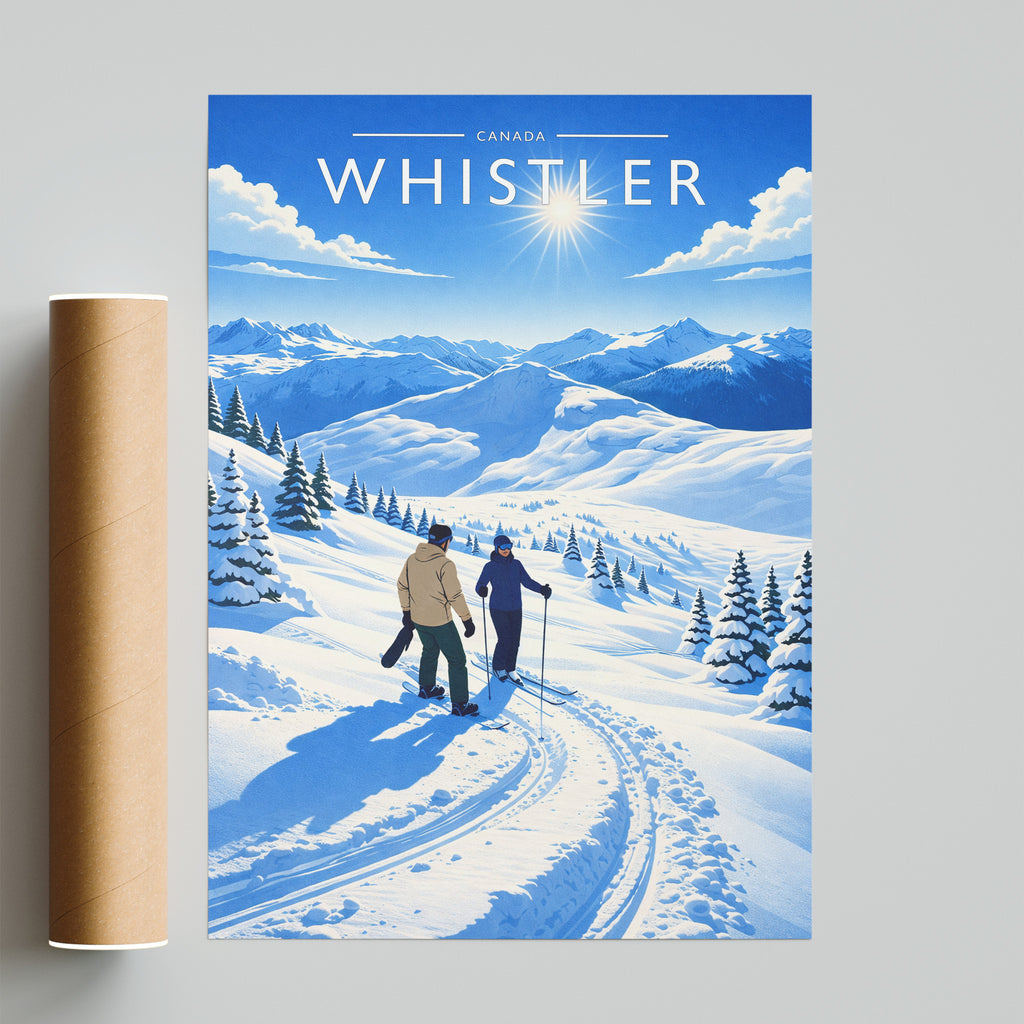 Whistler Travel Poster - fine art print with shipping tube
