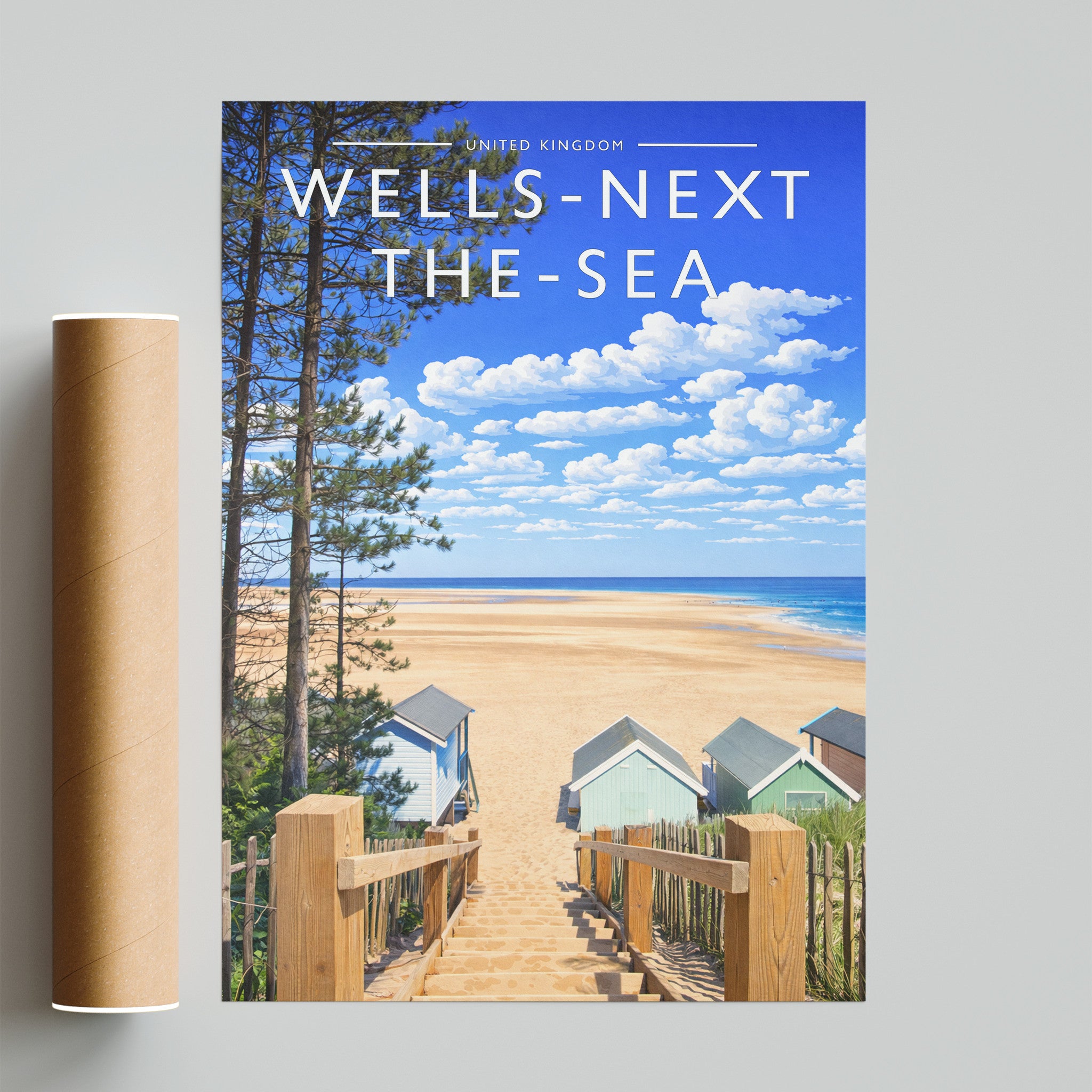 Wells-next-the-Sea #2 Travel Poster - fine art print with shipping tube