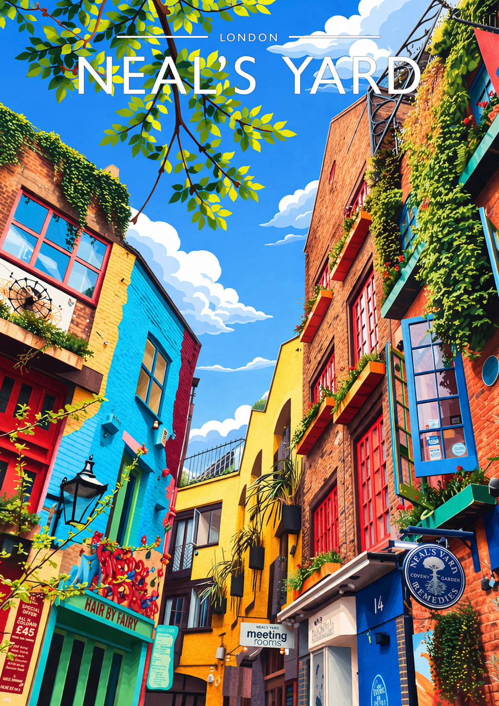 London #5 Travel Poster - A4 travel poster print