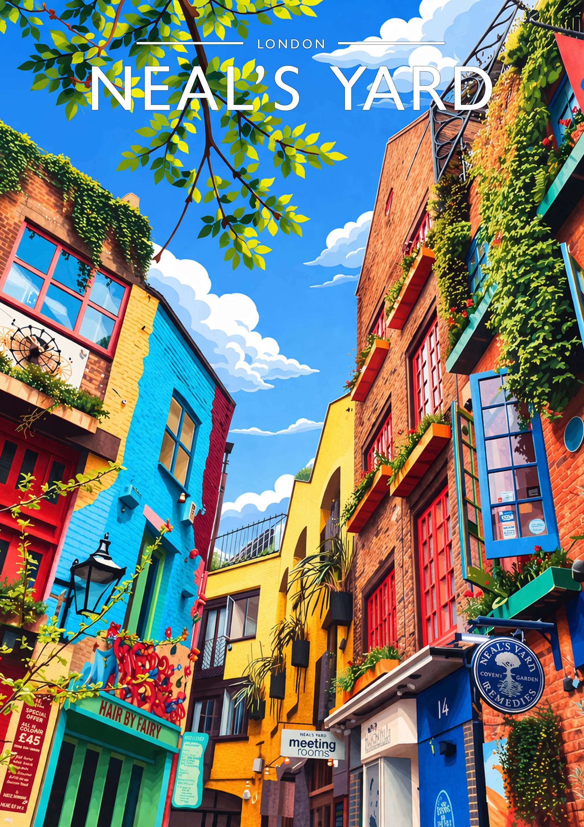 London #5 Travel Poster - A4 travel poster print