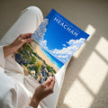 Heacham #3 Travel Poster - A4 print held in hand