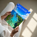 Palawan Travel Poster - A4 print held in hand