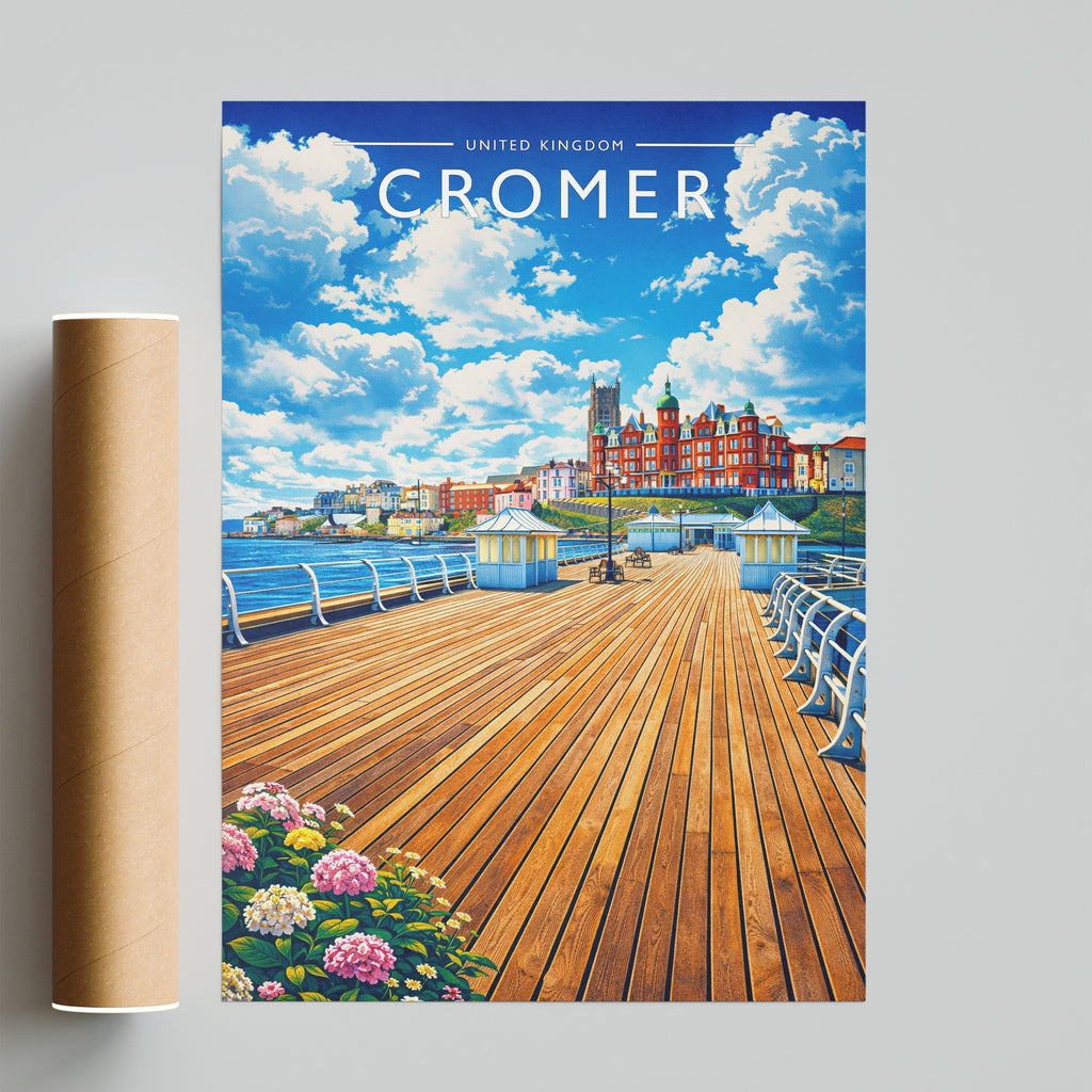 Cromer #2 Travel Poster - fine art print with shipping tube