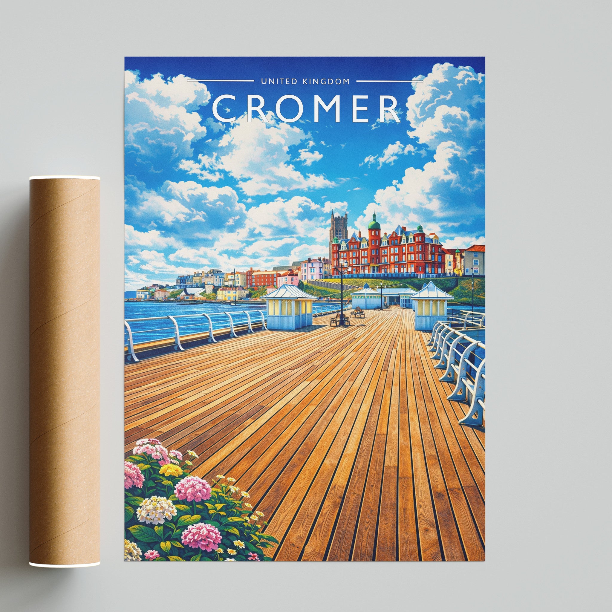 Cromer #2 Travel Poster - fine art print with shipping tube