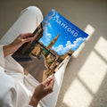 Stamford #10 Travel Poster - A4 print held in hand