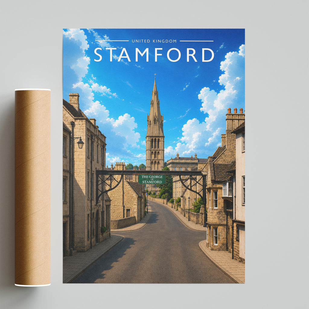 Stamford #10 Travel Poster - fine art print with shipping tube